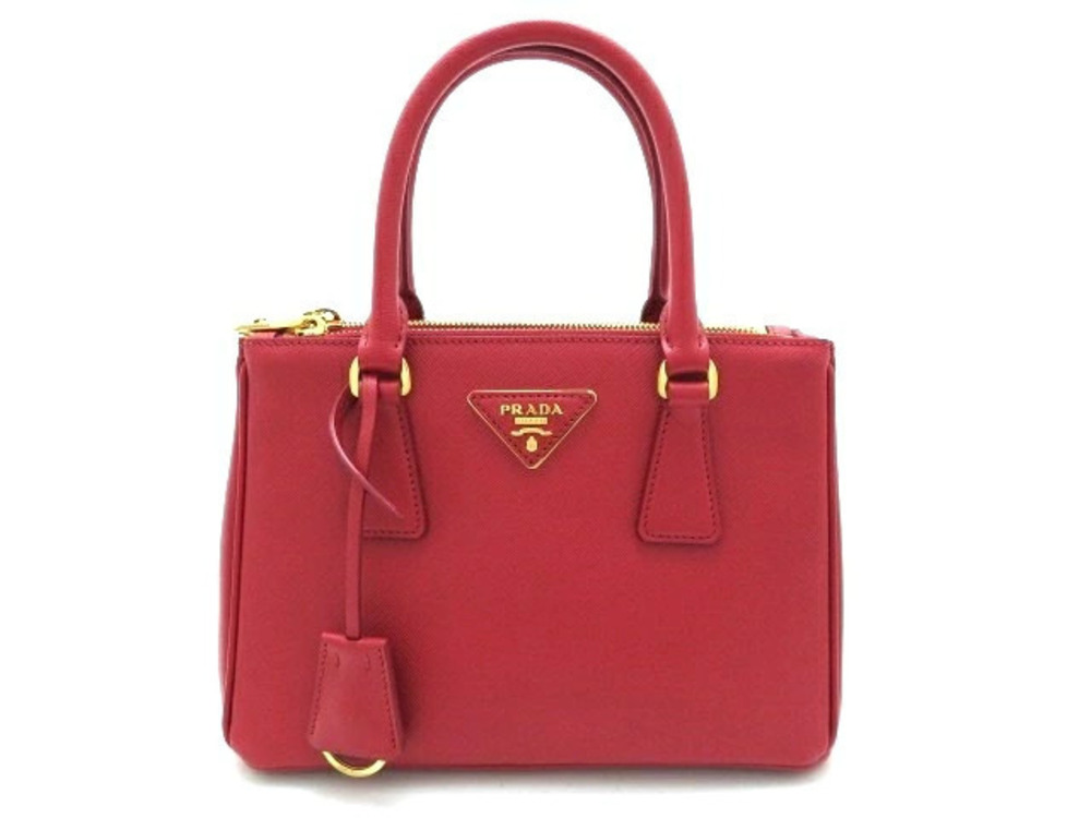 Prada Galleria Saffiano Leather Bag Shoulder Red